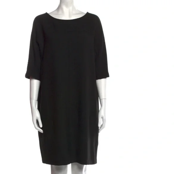 HATCH Maternity Shift Mini Short Dress Black Boat Neckline size 0 - Picture 1 of 11